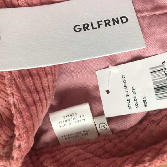 GRLFRND Zamira Gusset Corduroy Skirt Last Rose 32 - Picture 2 of 8